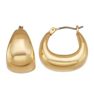 NWT Napier Elegant Gold Hoop Earrings